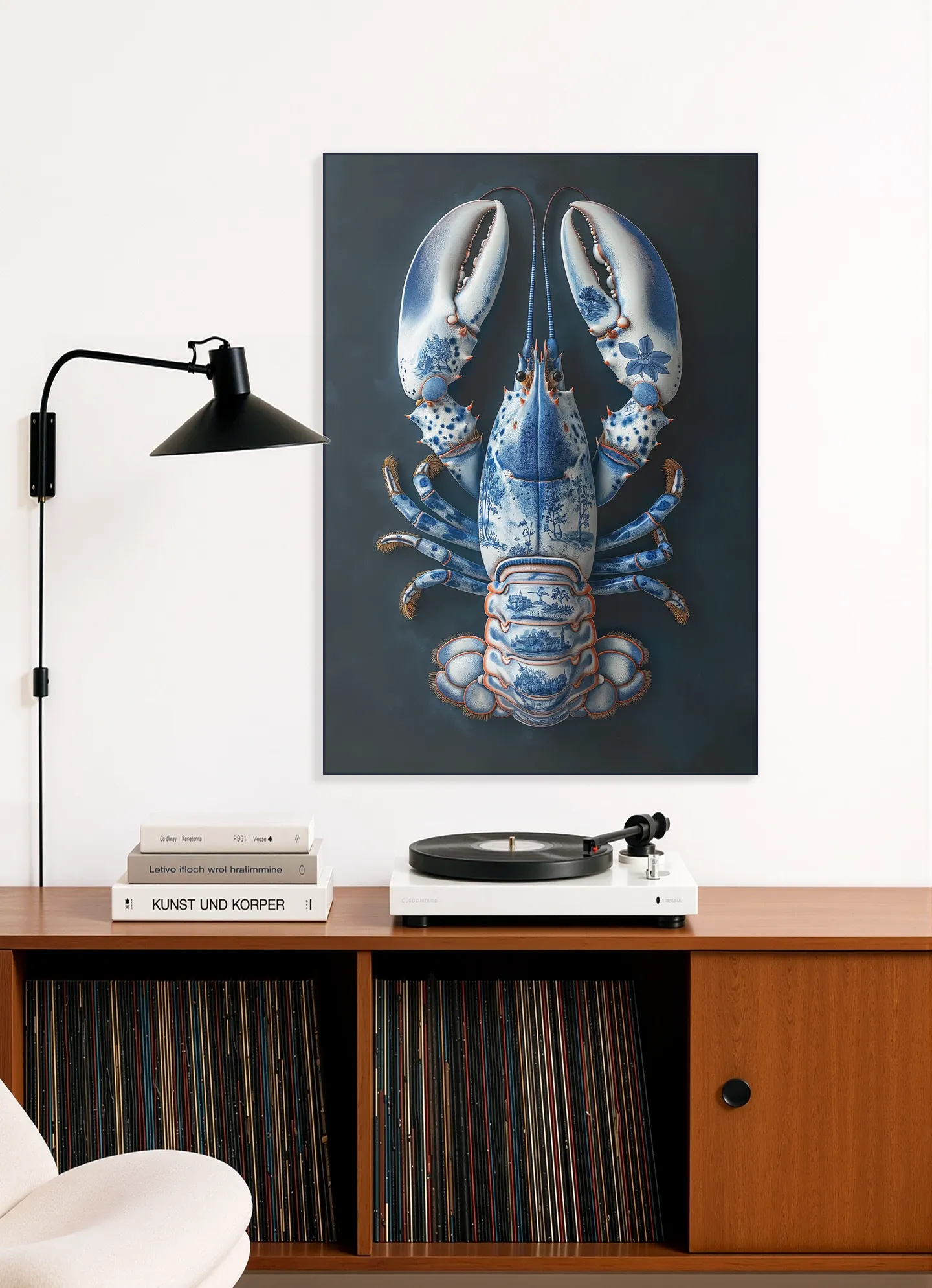 Delft Blue Lobster - Black