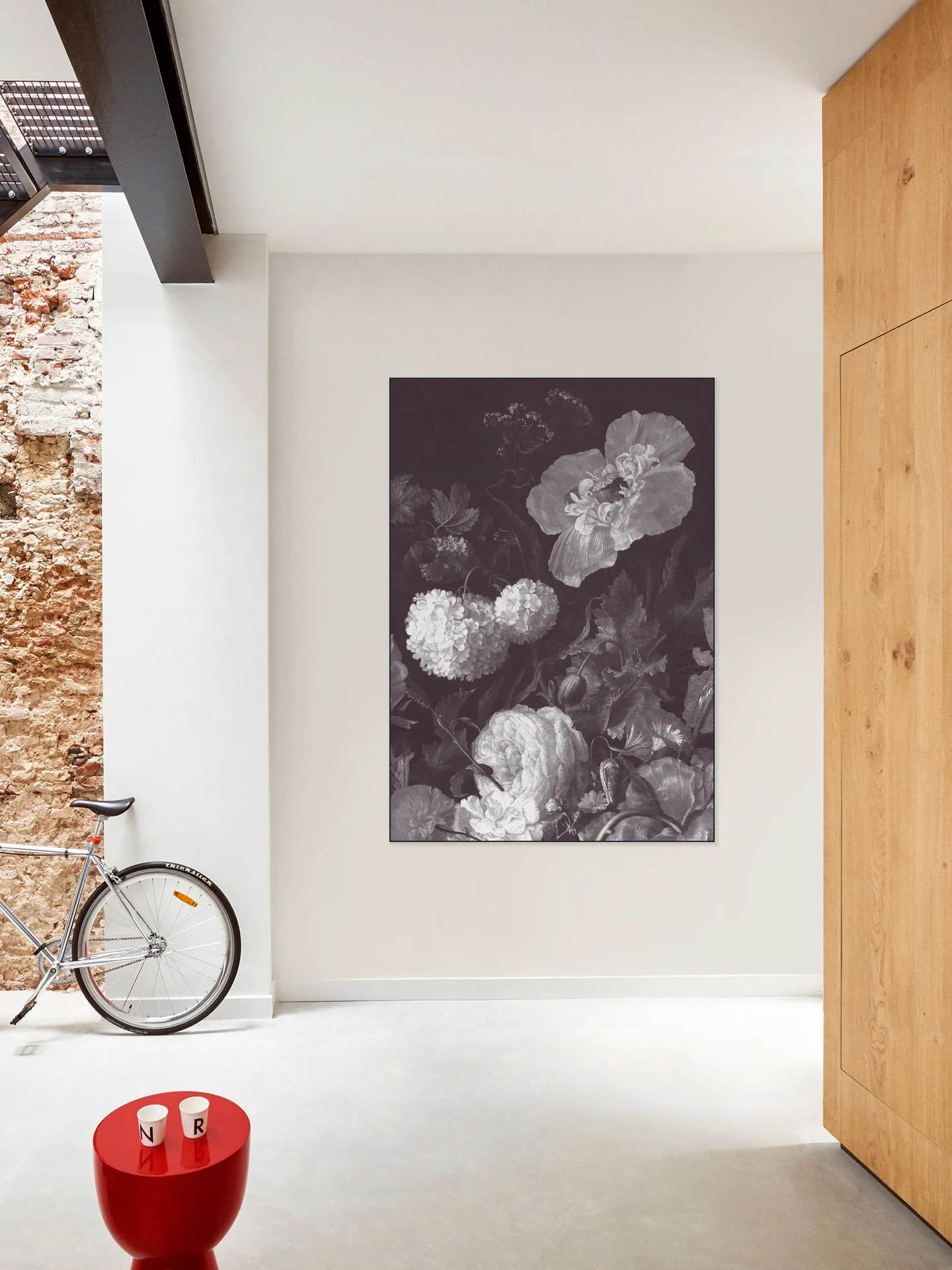 Golden Age Moody Florals I - monochrome