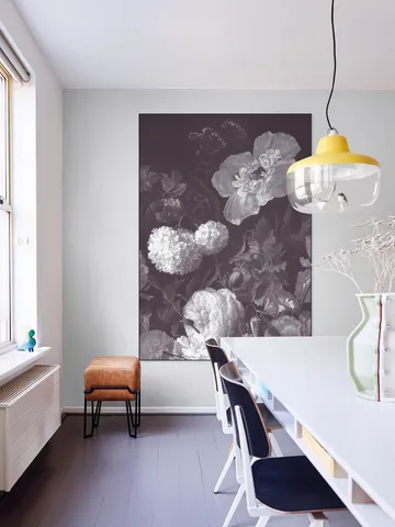 Golden Age Moody Florals I - monochrome