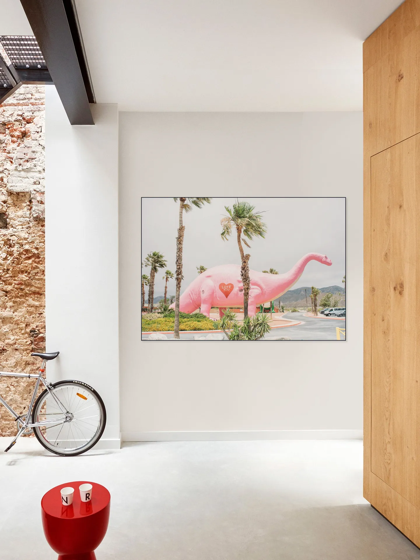 Pink Dinosaur Love