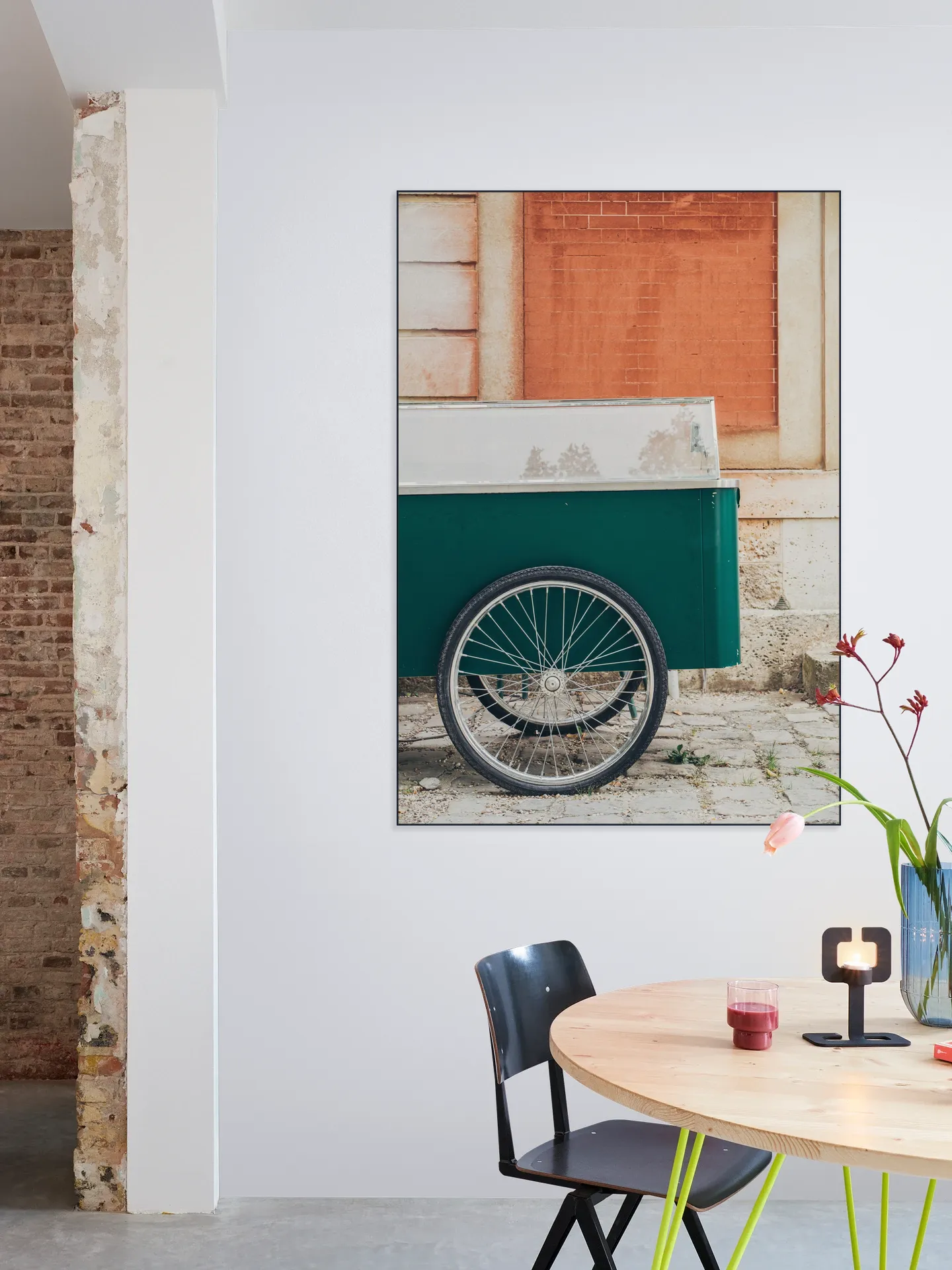 Cart on Orange
