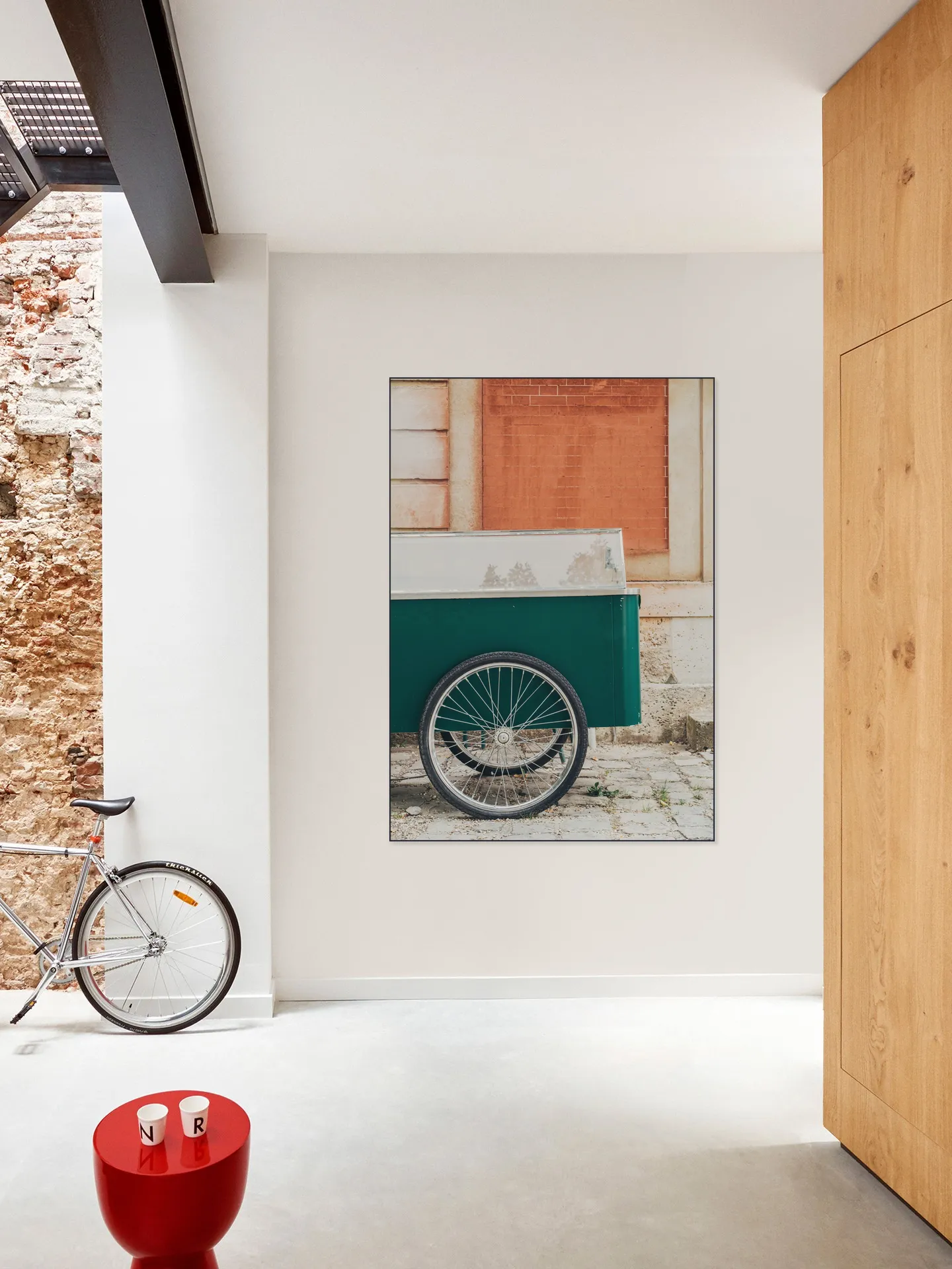 Cart on Orange