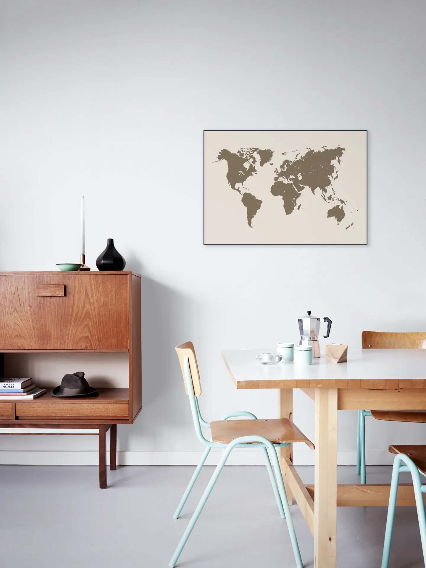 World Map gold