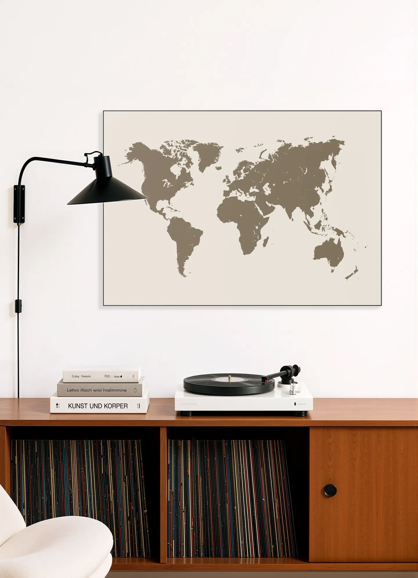 World Map gold