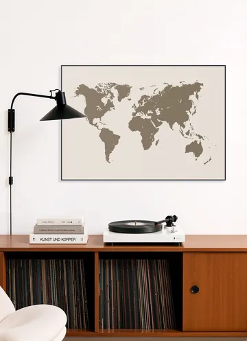 World Map gold