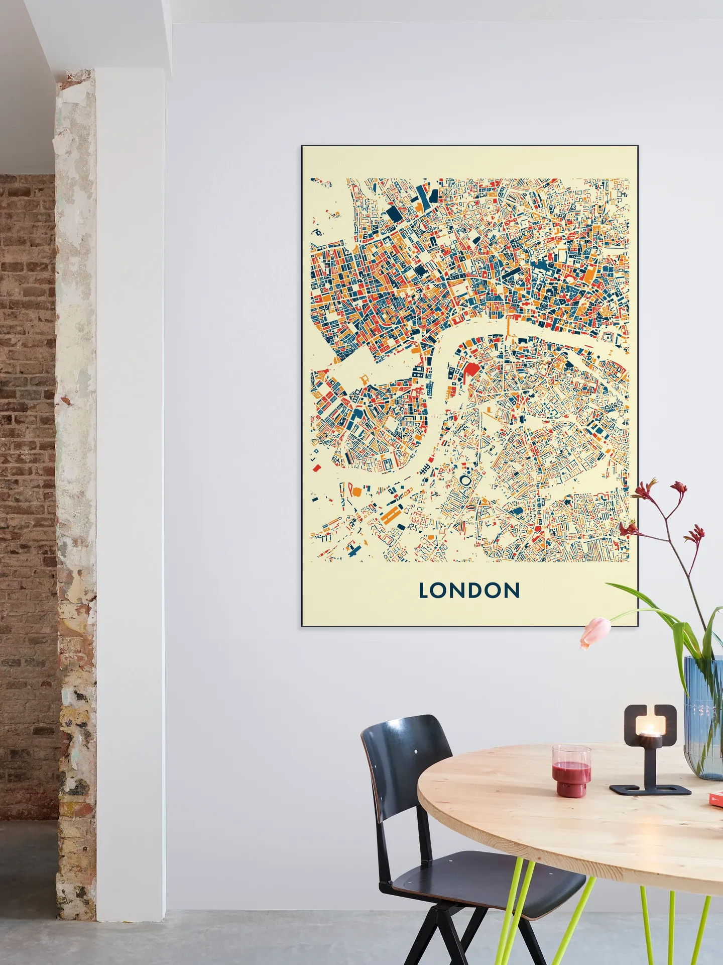 London Mosaic City Map