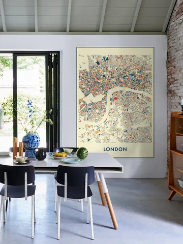 London Mosaic City Map