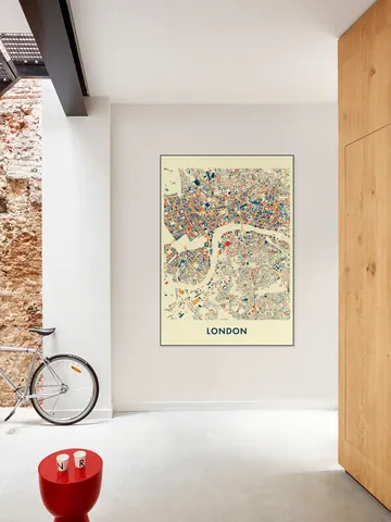London Mosaic City Map