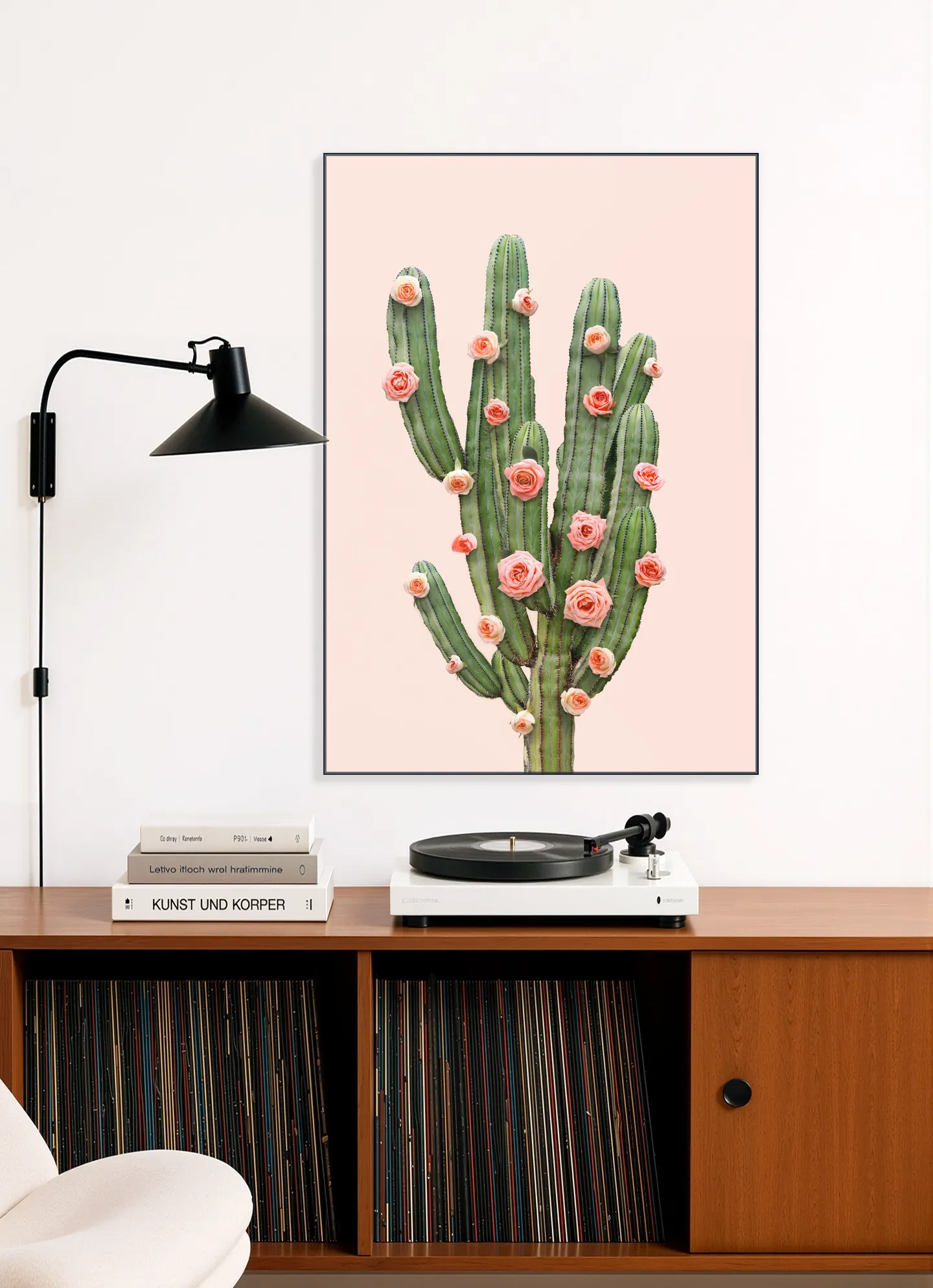 Cactus and Roses