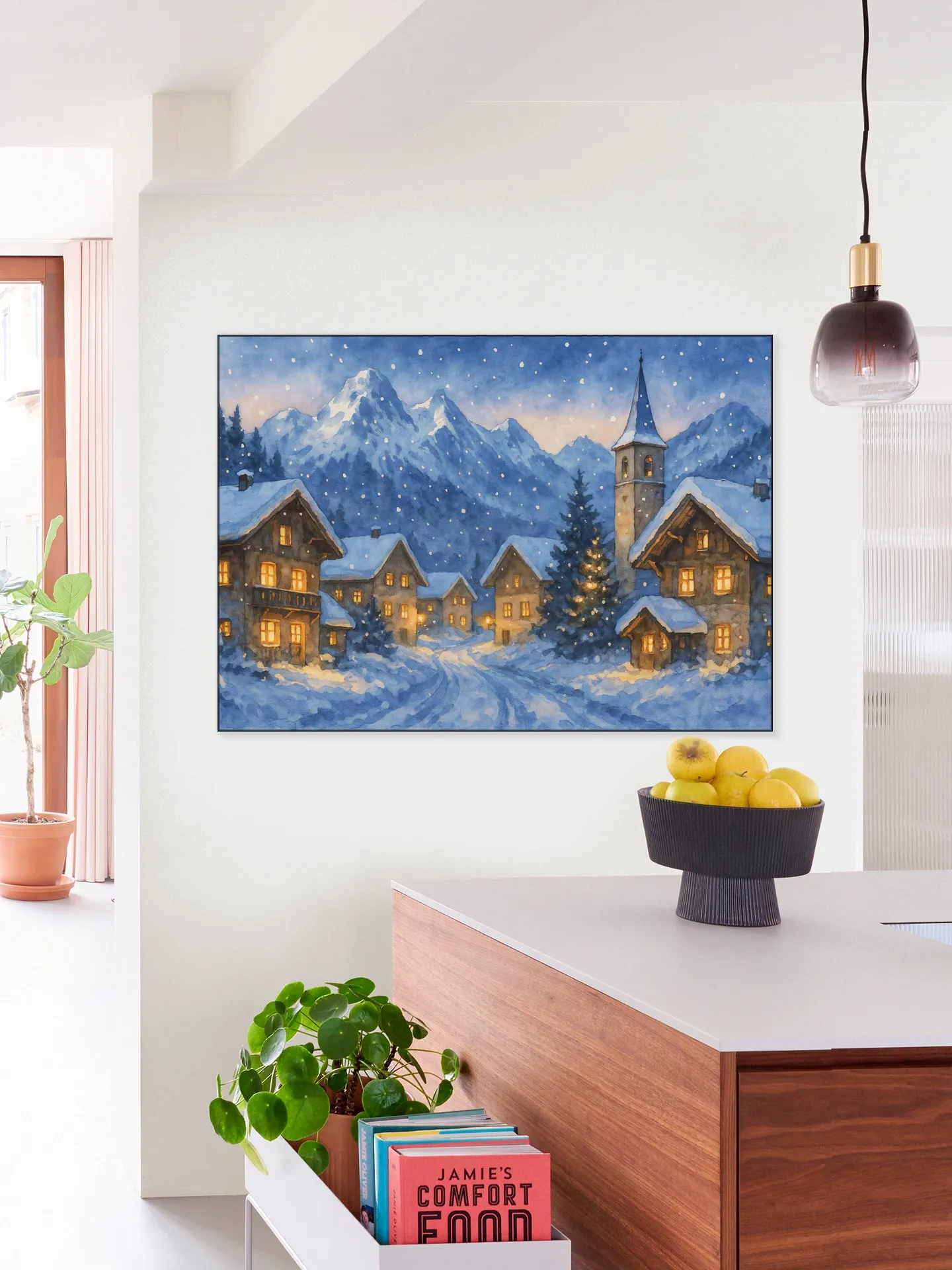 Winter Village in the Alps
