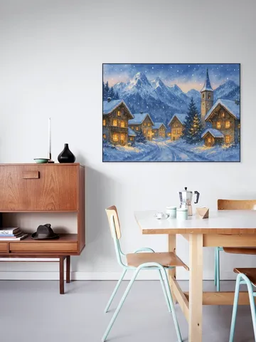 Winter Village in the Alps