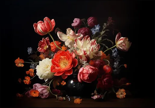 Flower Arrangement in a Vase