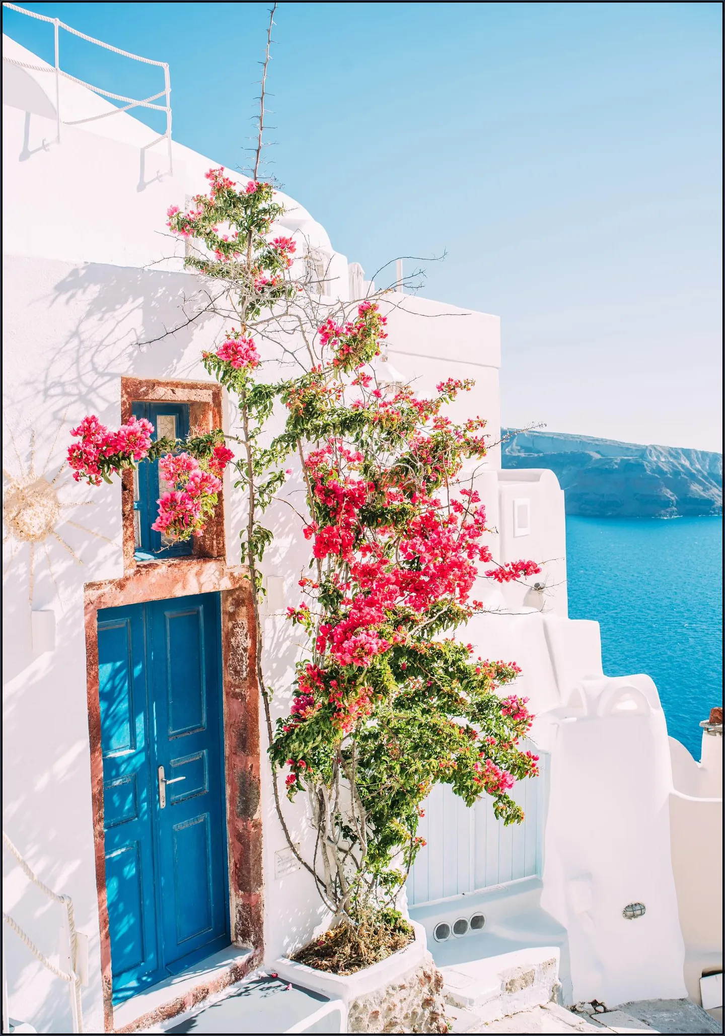 Santorini Blue Door