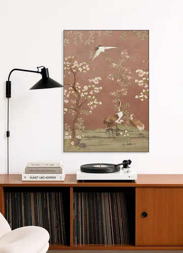 Chinoiserie Birds And Blossom Trees Terracotta