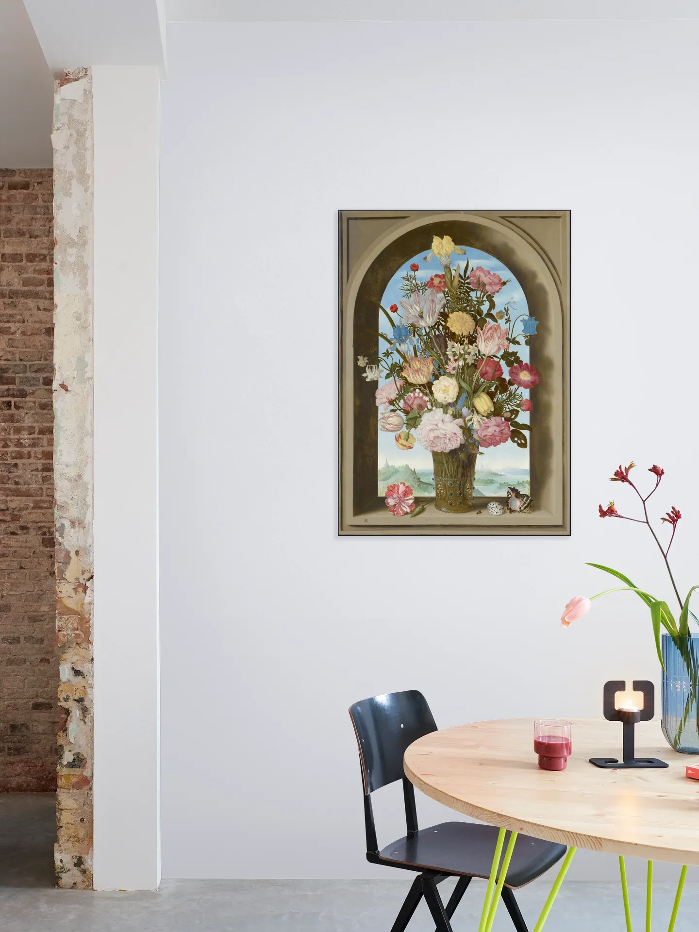 Vase of Flowers in a Window