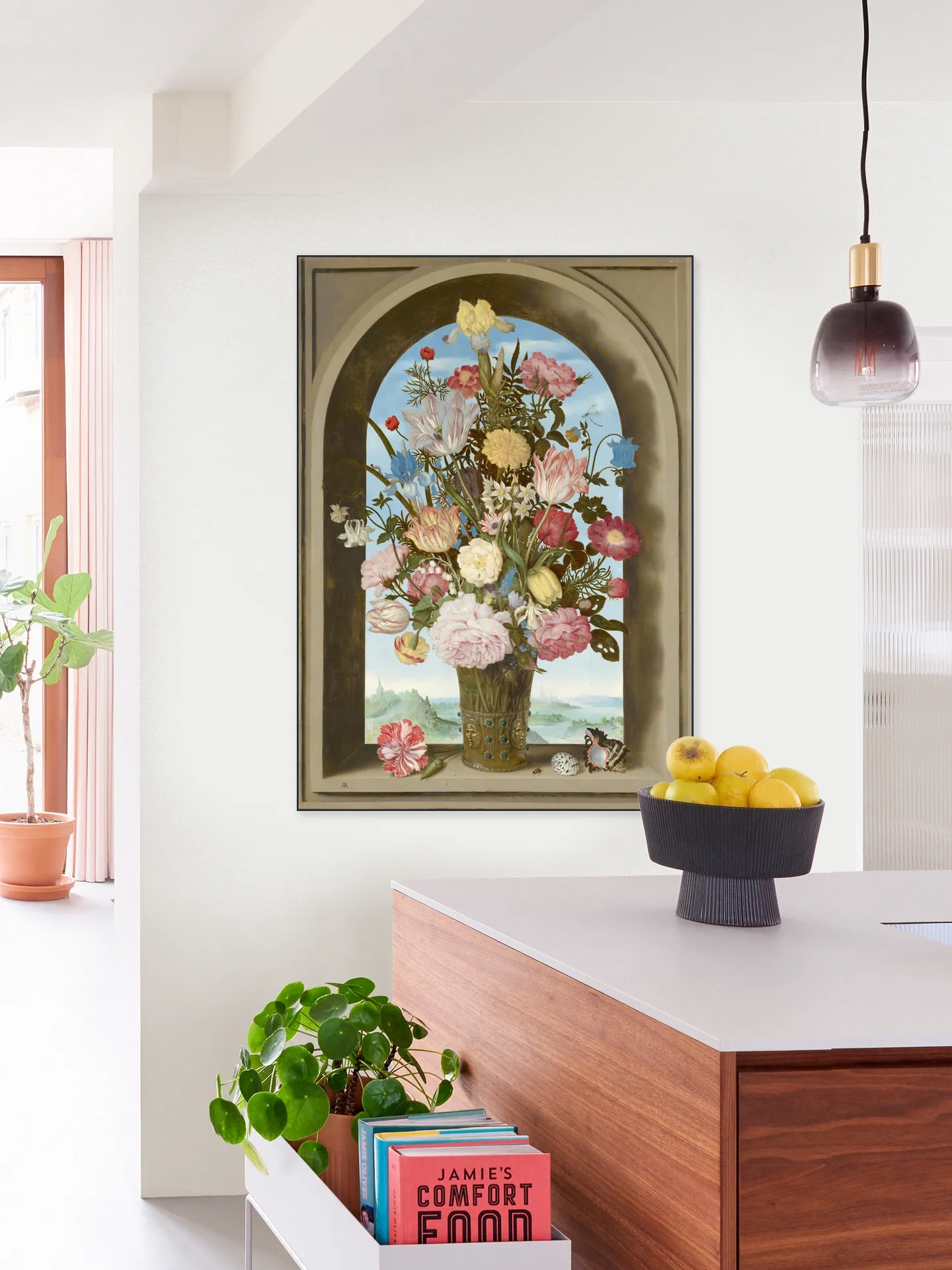 Vase of Flowers in a Window