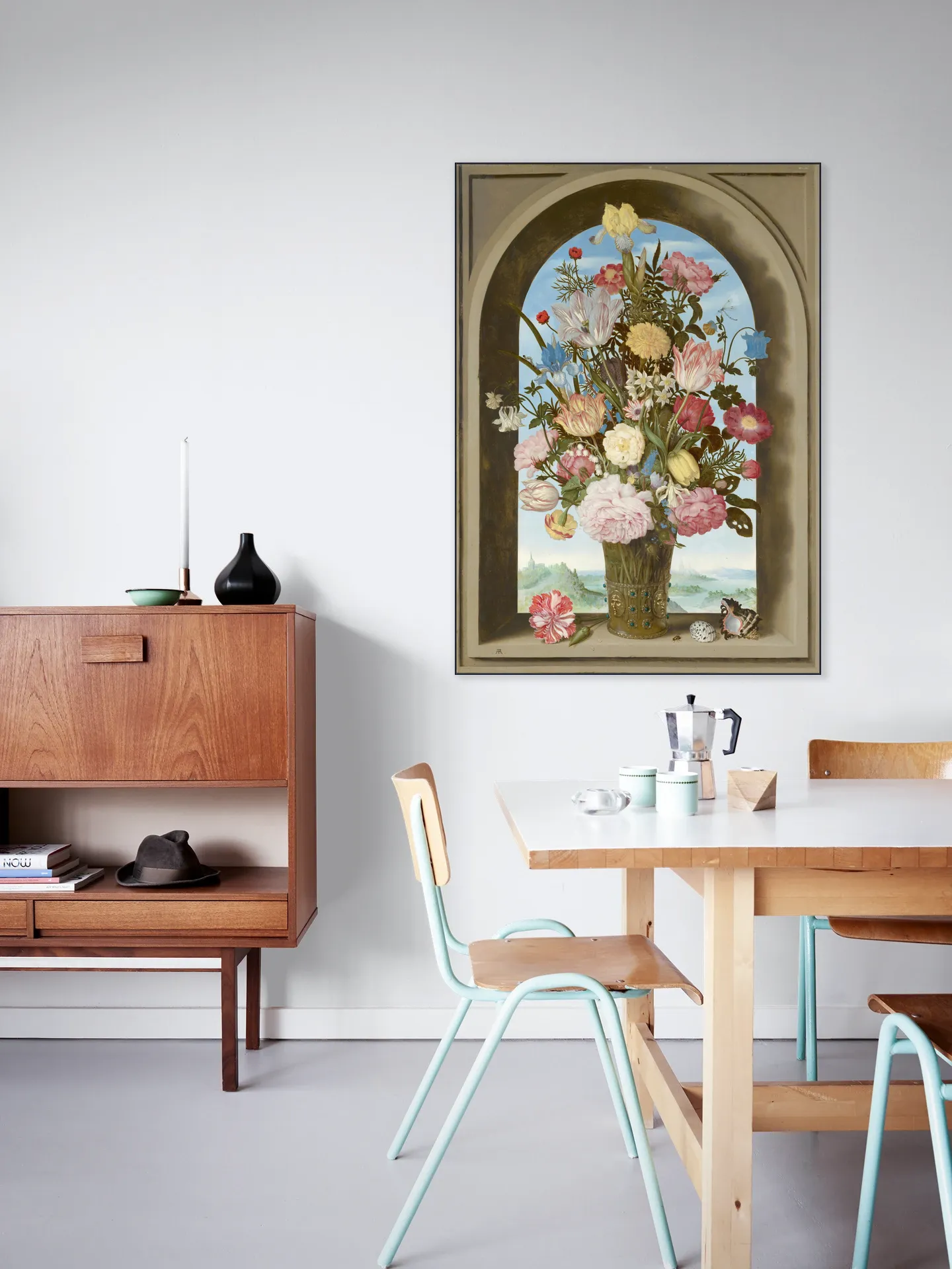 Vase of Flowers in a Window