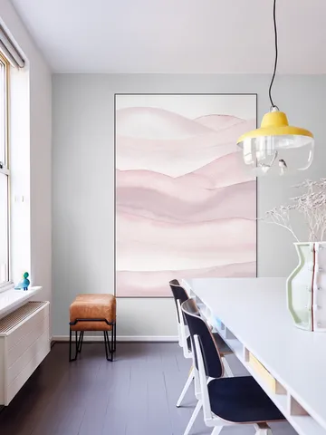 Watercolor ombre curves