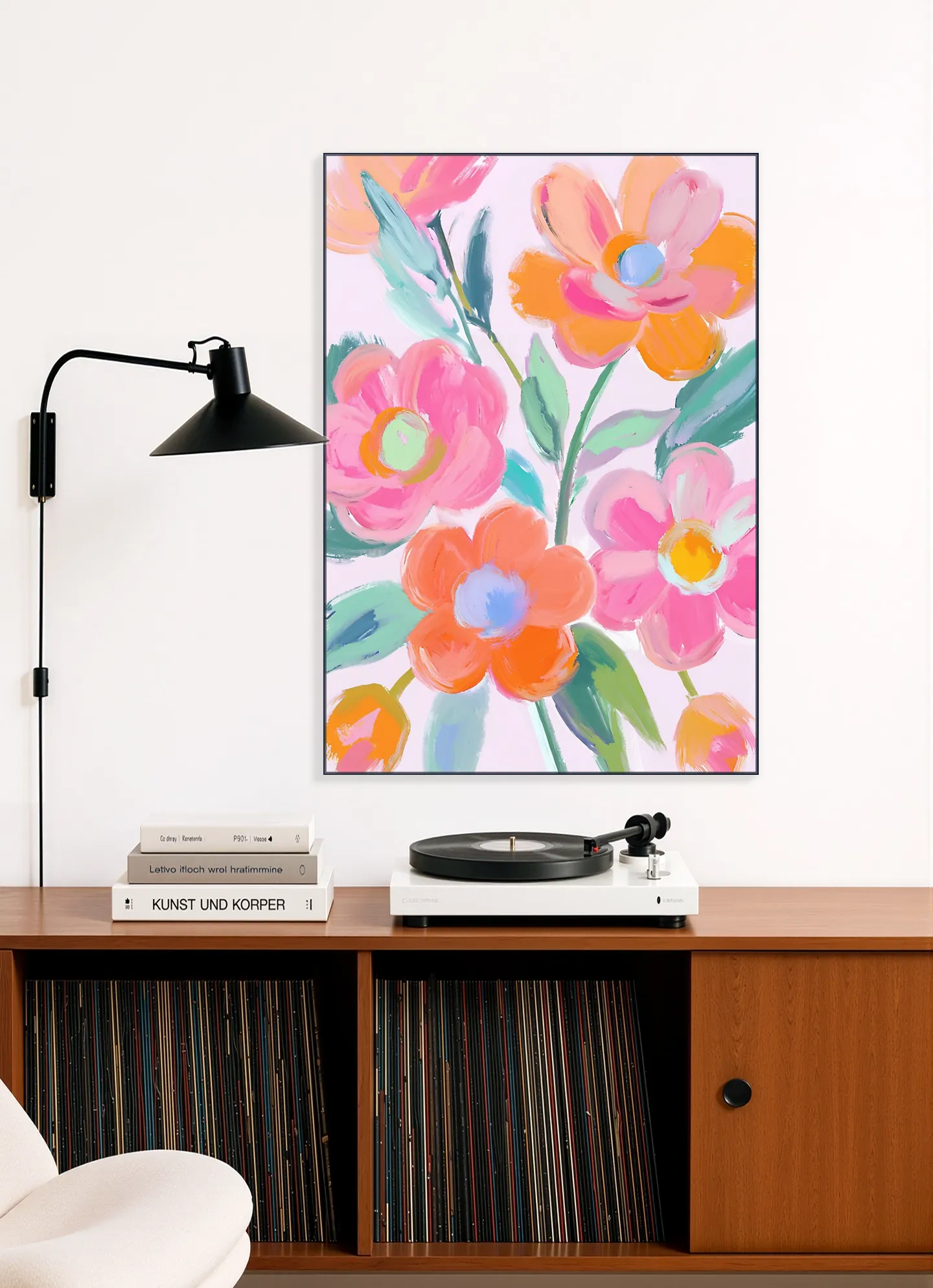 Vibrant Abstract Flowers