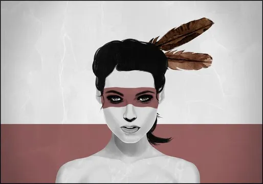 Warpaint and peace Feathers