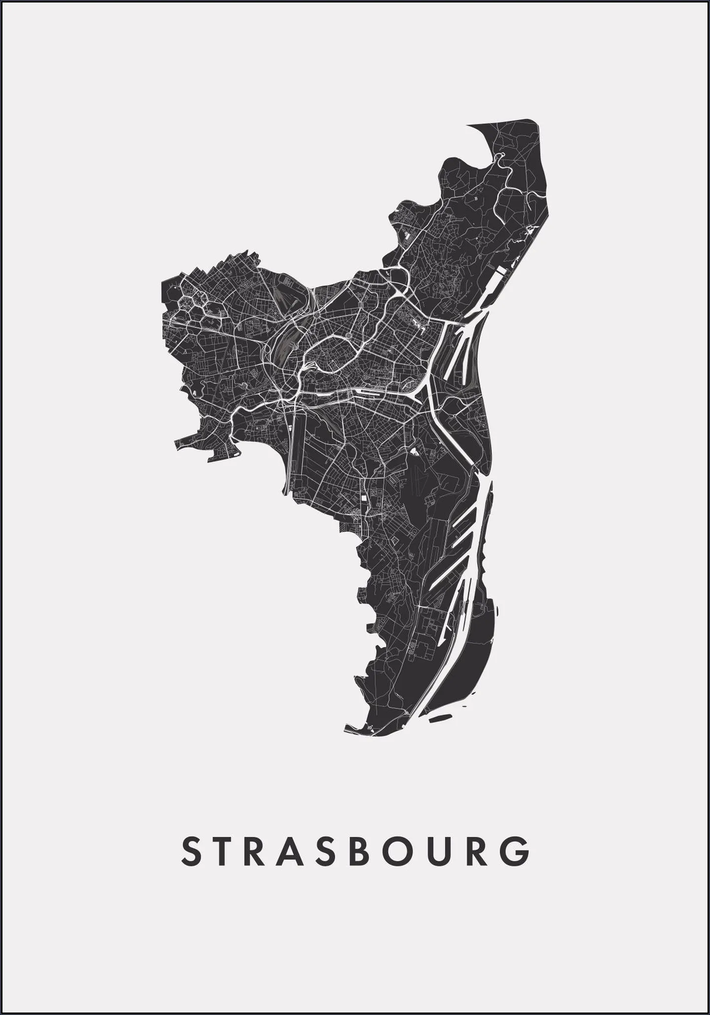 Strasbourg City Map