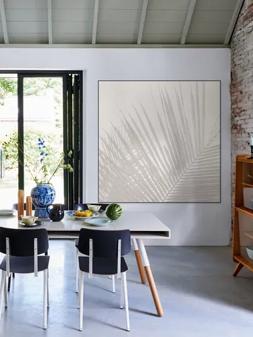 Neutral Tropical palm leaves