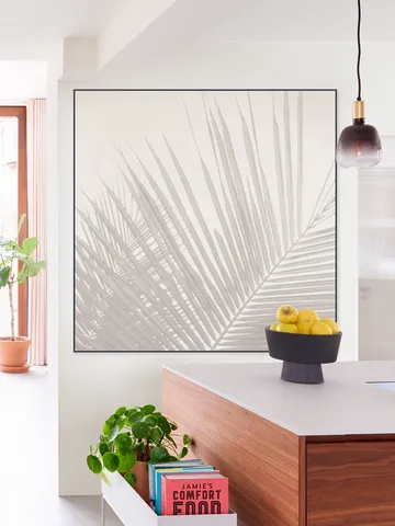 Neutral Tropical palm leaves