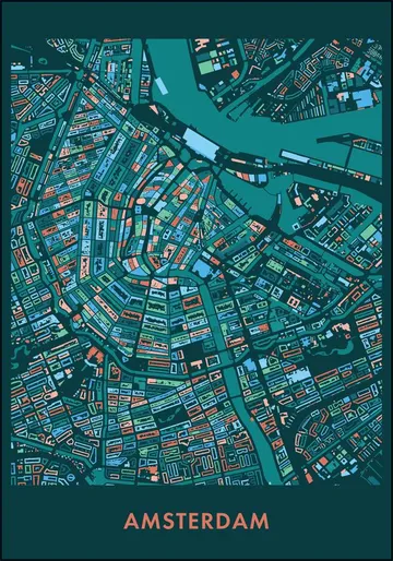 Amsterdam Mozaïek Teal
