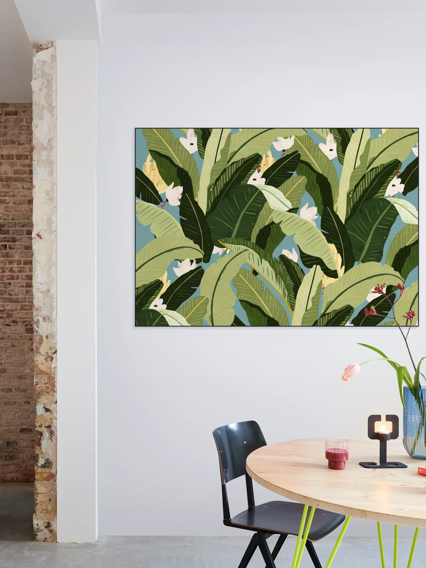 Banana Leaf Stone Blue