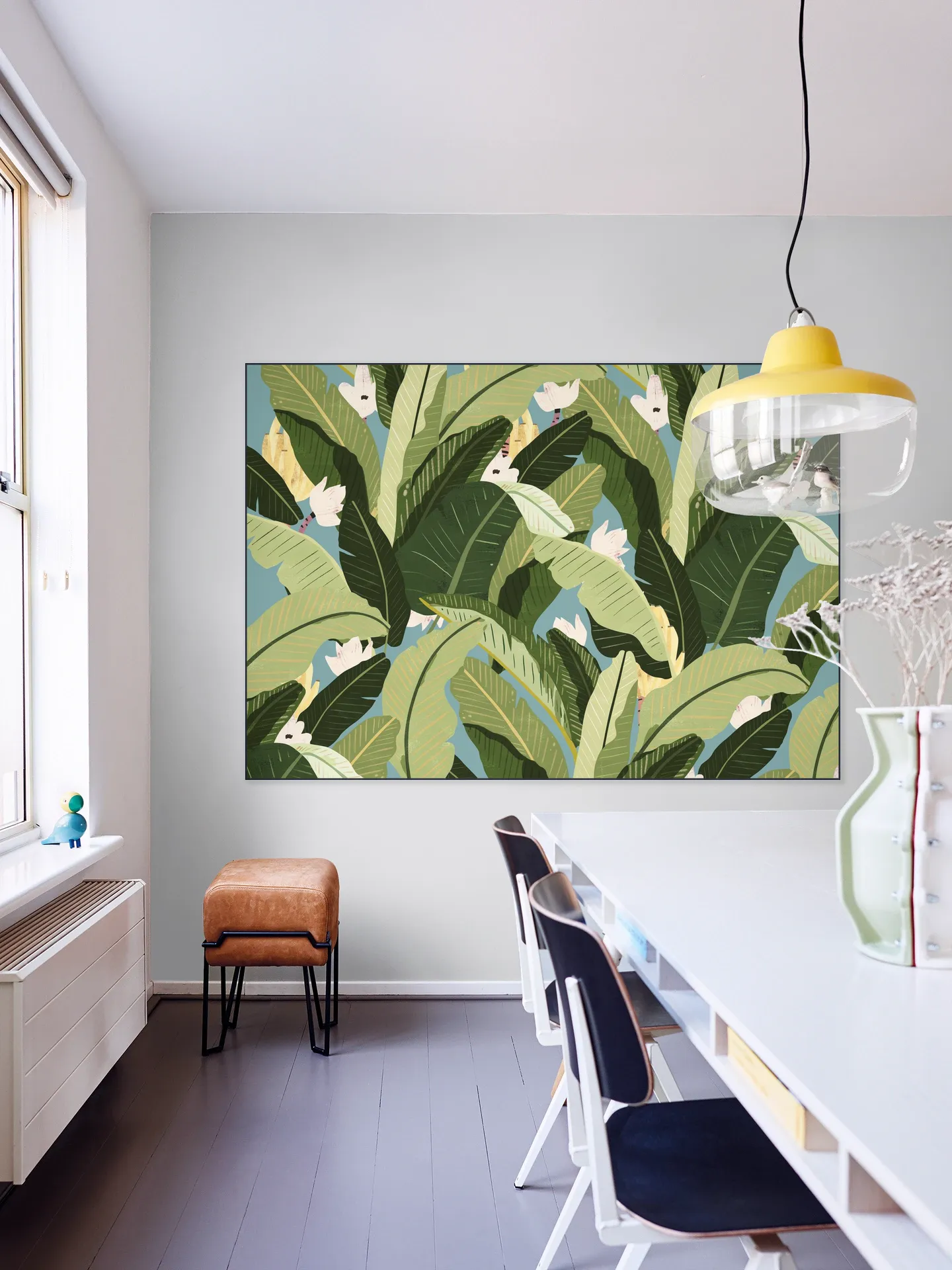 Banana Leaf Stone Blue