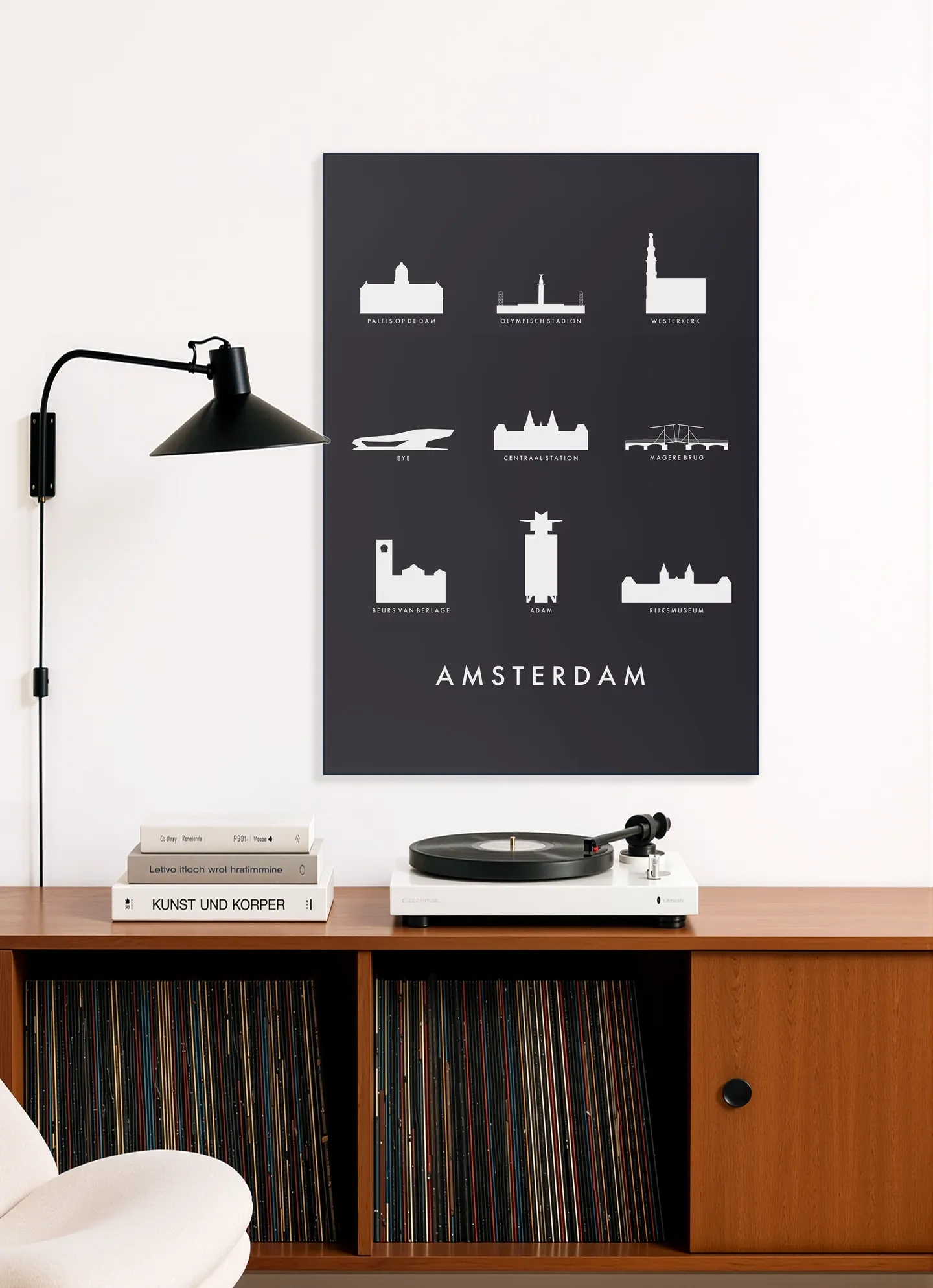 Amsterdam Architecture black