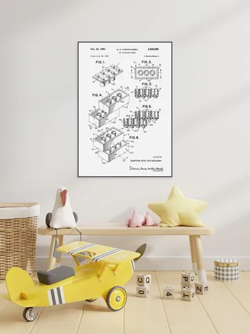 Lego Print Black & White