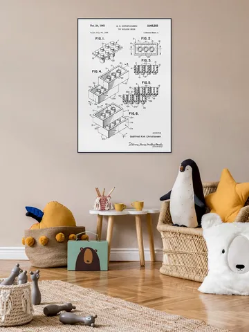 Lego Print Black & White