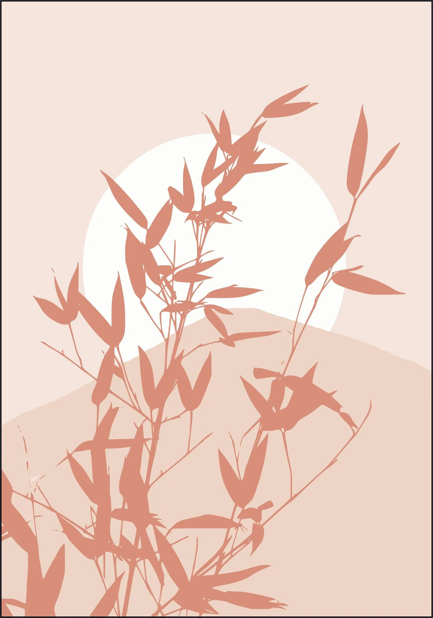 Bamboo Silhouette Sunrise