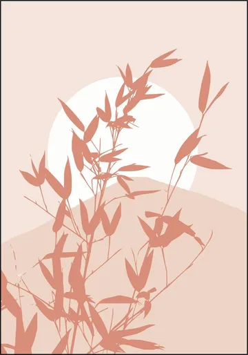 Bamboo Silhouette Sunrise
