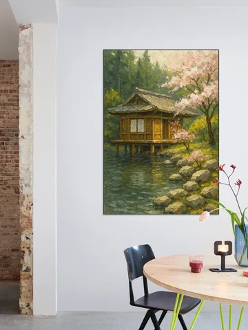Kersenbloesem bij Japans Theehuis
