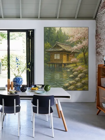 Kersenbloesem bij Japans Theehuis