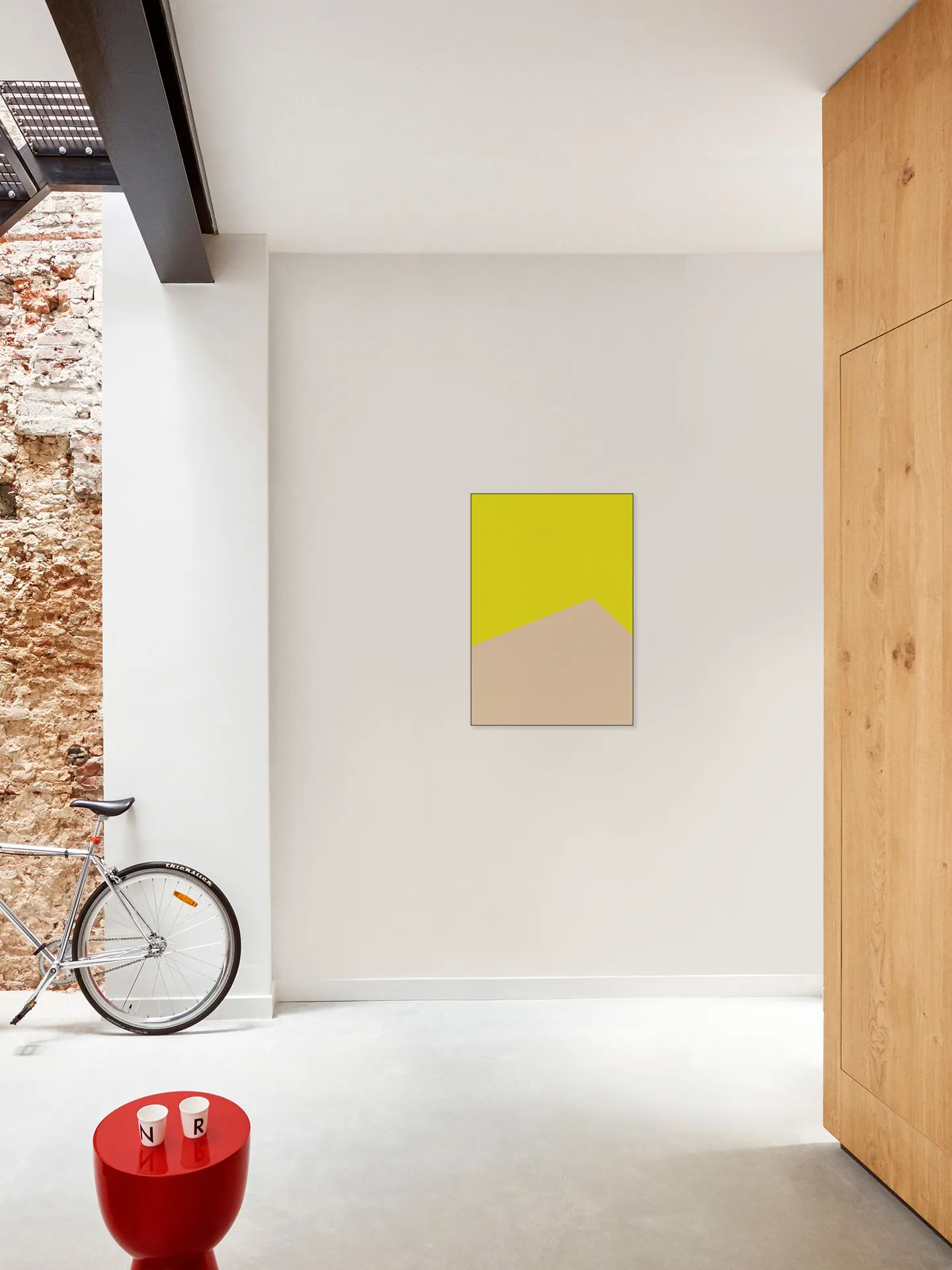 Color blocking - Yellow Beige