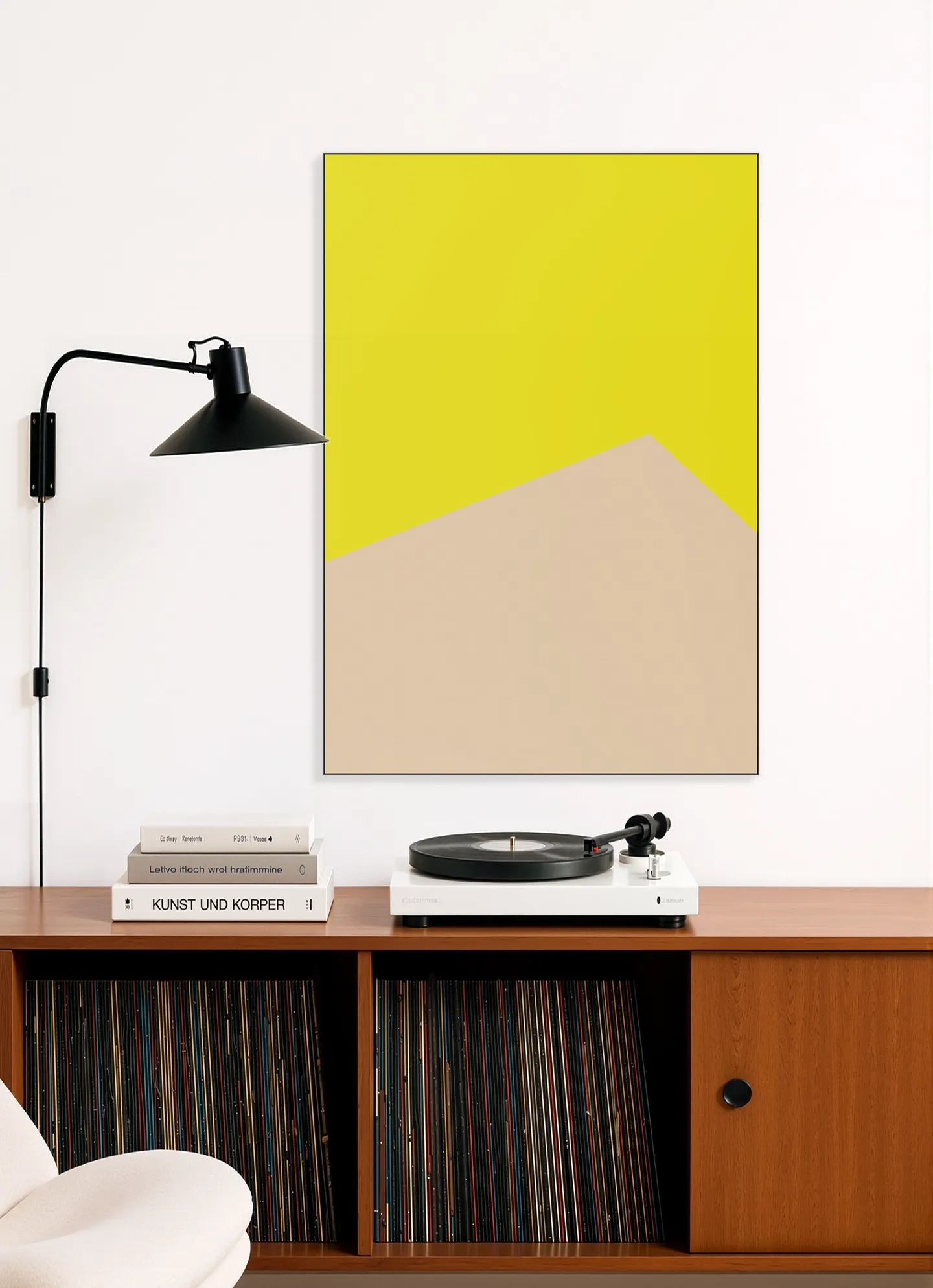 Color blocking - Yellow Beige