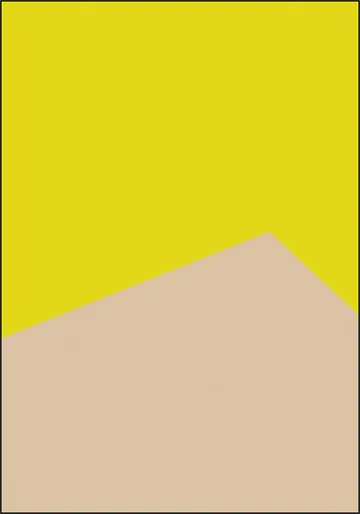 Color blocking - Yellow Beige