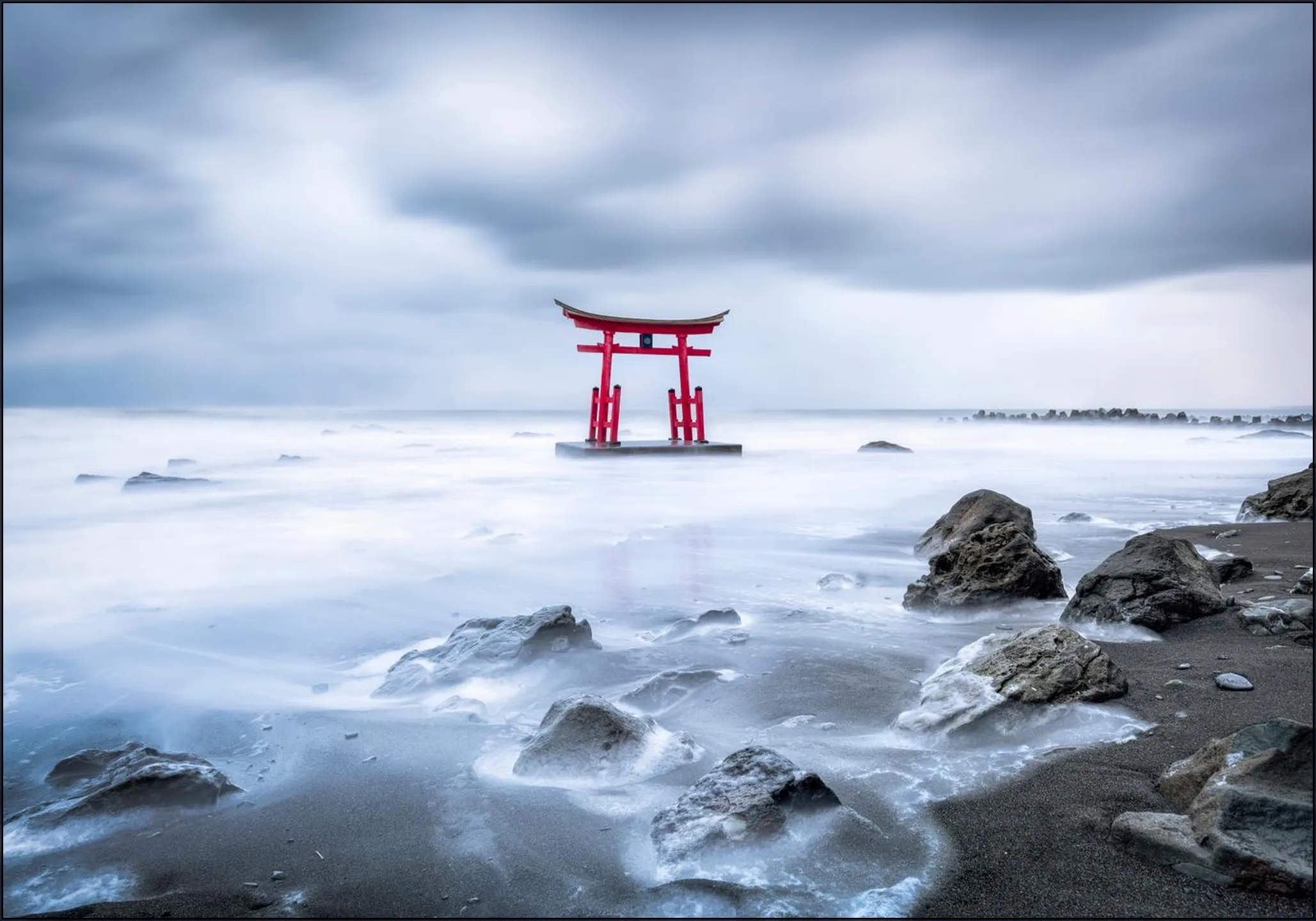 Torii Gate Toyosaki Konpira Shrine - Japan