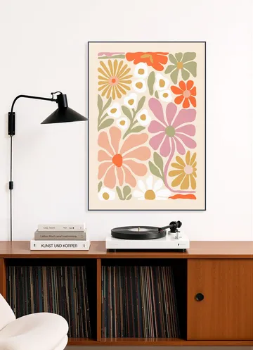 Flower Power Orange Pink