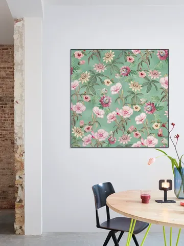 Tropical Vintage Passiflora and Hibiscus