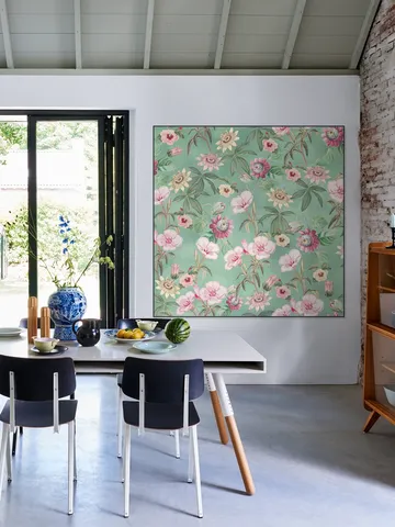 Tropical Vintage Passiflora and Hibiscus