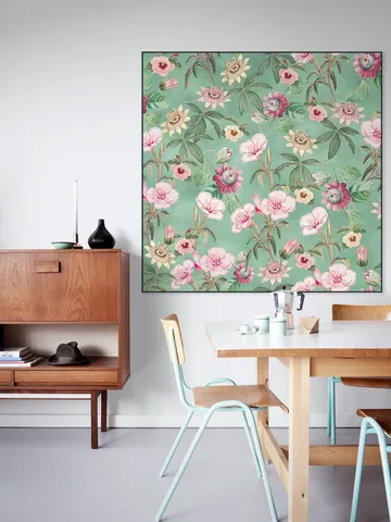 Tropical Vintage Passiflora and Hibiscus