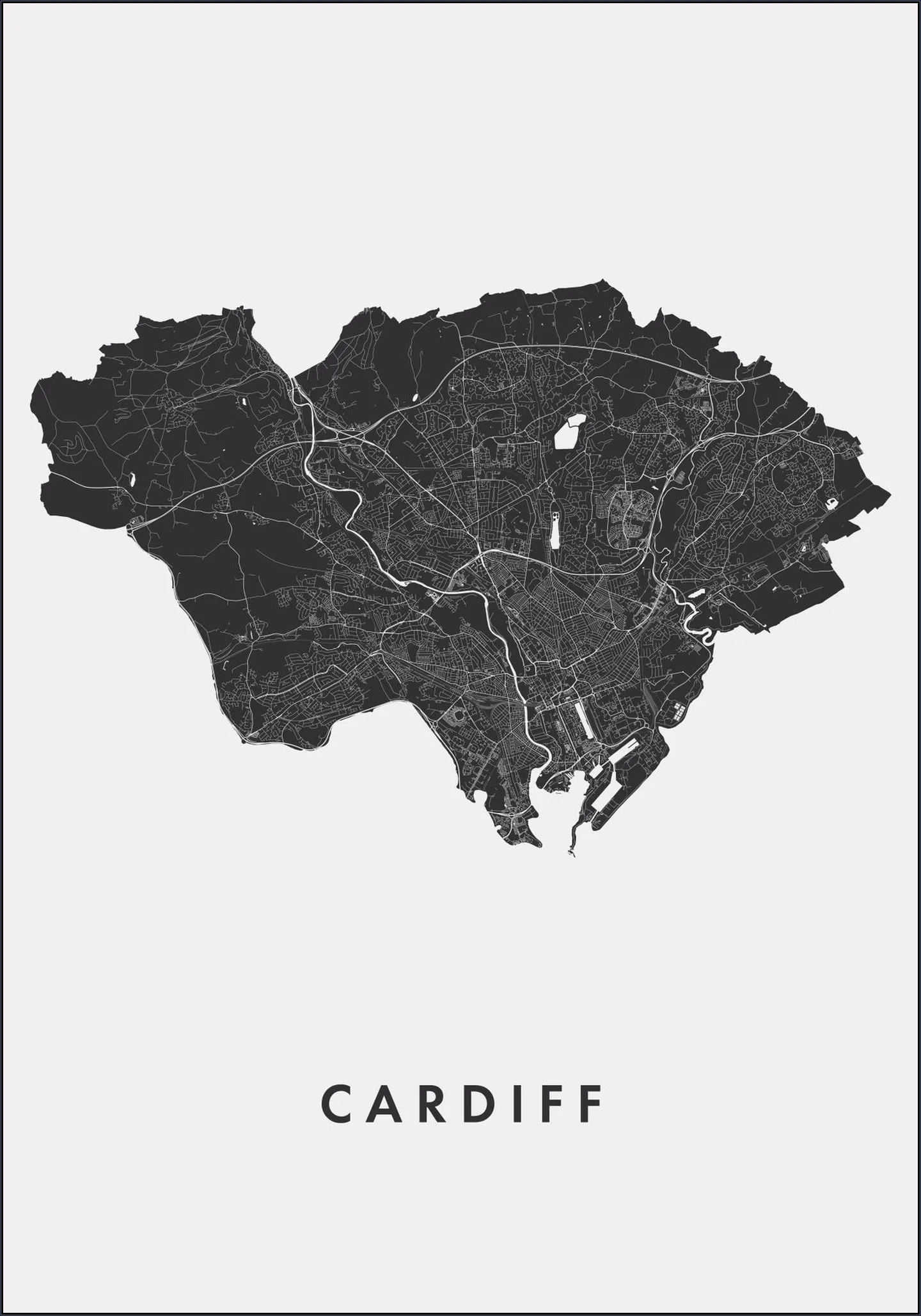 Cardiff City Map