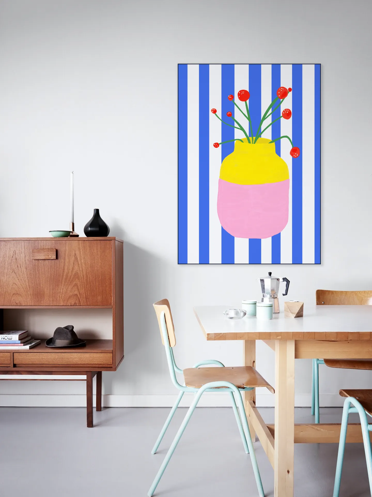 Mio Vaso blue Stripes