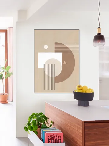 Neutral Semicircles Poster No.1