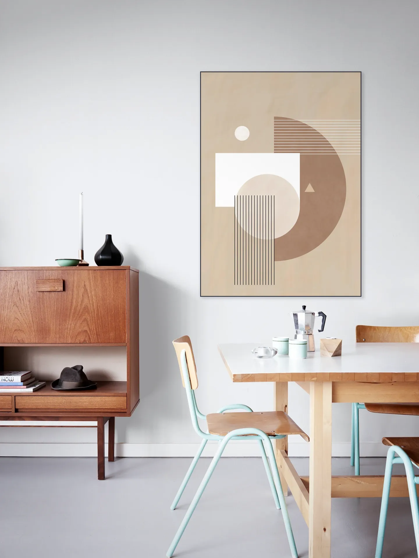 Neutral Semicircles Poster No.1