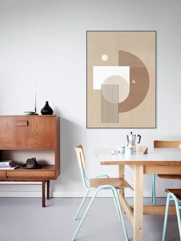 Neutral Semicircles Poster No.1